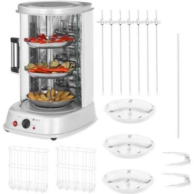 OEM Royal Catering Rôtissoire Verticale Machine À Kébab Poulet Électrique Appareil Mini Machine Grill Rotatif Rcgv-1800 (4-en-1, 1 800 W - Publicité OEM Royal Catering Rôtissoire Verticale Machine À Kébab Poulet Électrique Appareil Mini Machine Grill Rotatif Rcgv-1800 (4-en-1, 1 800 W - Publicité