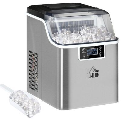 HEAT Machine À Glaçons, Distributeur De Glaçons, 20 Kg/24 H, Réservoir D'Eau De 3,2 L, Argentée - Publicité HEAT Machine À Glaçons, Distributeur De Glaçons, 20 Kg/24 H, Réservoir D'Eau De 3,2 L, Argentée - Publicité