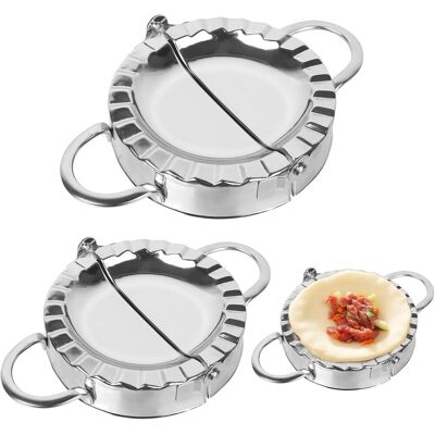 OEM 2 Items Dumpling Maker Vlees Pie Cutter Rvs Empanada Press Meatpie Deeg Cutter Knoedel Druk Dumpling Maker Machine (klein Formaat: 12,2 × 8 Cm, Groot Formaat: 13,8 × 9 Cm) - Publicité OEM 2 Items Dumpling Maker Vlees Pie Cutter Rvs Empanada Press Meatpie Deeg Cutter Knoedel Druk Dumpling Maker Machine (klein Formaat: 12,2 × 8 Cm, Groot Formaat: 13,8 × 9 Cm) - Publicité