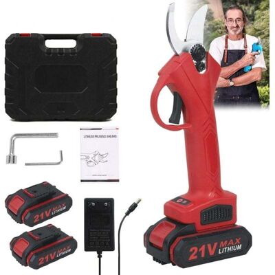 OEM Sécateur Électrique, 30mm Secateur Electrique, 2.0ah, Sk5 Lame Tranchante Avec 2 Batteries Rechargeable (rouge) - Publicité OEM Sécateur Électrique, 30mm Secateur Electrique, 2.0ah, Sk5 Lame Tranchante Avec 2 Batteries Rechargeable (rouge) - Publicité