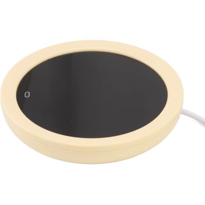 HEAT Chauffe-tasse Électrique Usb À Pression Par Gravité, 55 °c, Jaune, Idéal Pour Le Bureau. Publicité HEAT Chauffe-tasse Électrique Usb À Pression Par Gravité, 55 °c, Jaune, Idéal Pour Le Bureau. Publicité