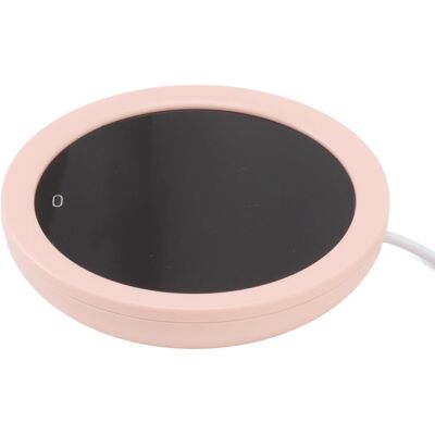 HEAT Chauffe-tasse Électrique Usb À Pression Par Gravité, 55 °c, Rose, Idéal Pour Le Bureau. Publicité HEAT Chauffe-tasse Électrique Usb À Pression Par Gravité, 55 °c, Rose, Idéal Pour Le Bureau. Publicité