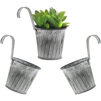 SANS MARQUE Pots De Fleurs À Suspendre En Métal 3 Pièces Pot A Suspendre Pot De Fleur En Fer Avec Crochet Balcon À Suspendre Pots Avec - Publicité SANS MARQUE Pots De Fleurs À Suspendre En Métal 3 Pièces Pot A Suspendre Pot De Fleur En Fer Avec Crochet Balcon À Suspendre Pots Avec - Publicité