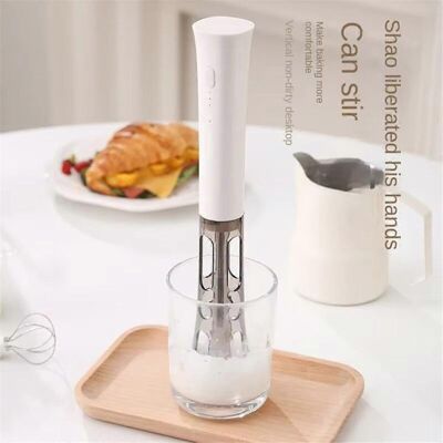 OEM Mousseur À Lait Électrique En Acier Inoxydable Rechargeable, Batteur À Lait Portatif Pour Café, Mélangeur Pour Œufs Et Autres Liquides En Cuisine. Publicité OEM Mousseur À Lait Électrique En Acier Inoxydable Rechargeable, Batteur À Lait Portatif Pour Café, Mélangeur Pour Œufs Et Autres Liquides En Cuisine. Publicité