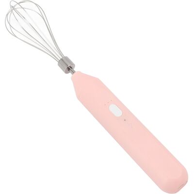 HEAT Batteur À Œufs Électrique Portable, Rechargeable Par Usb, Mousseur À Lait Sans Fil Avec Fouet En Acier Inoxydable Rose - Publicité HEAT Batteur À Œufs Électrique Portable, Rechargeable Par Usb, Mousseur À Lait Sans Fil Avec Fouet En Acier Inoxydable Rose - Publicité