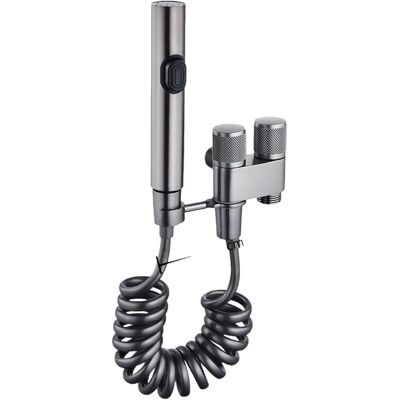 SANS MARQUE 304 Stainless Steel Toilet Companion Pressurized Flushing Spray Gun Set, Women's Washing Machine Nozzle, Bathroom Balcony Faucet - Publicité SANS MARQUE 304 Stainless Steel Toilet Companion Pressurized Flushing Spray Gun Set, Women's Washing Machine Nozzle, Bathroom Balcony Faucet - Publicité