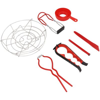 HEAT Kit De Démarrage Pour La Mise En Conserve (7 Pièces) En Acier Inoxydable De Qualité Alimentaire, Comprenant Tous Les Outils Nécessaires Pour La Cuisine À Domicile. Publicité HEAT Kit De Démarrage Pour La Mise En Conserve (7 Pièces) En Acier Inoxydable De Qualité Alimentaire, Comprenant Tous Les Outils Nécessaires Pour La Cuisine À Domicile. Publicité