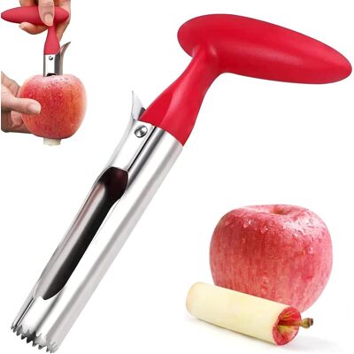 GRASSLIN 1 Vide-pomme, Acier Inoxydable, Lame Dentelée, Poignée Abs, Pour Cuisine Et Extérieur - Publicité GRASSLIN 1 Vide-pomme, Acier Inoxydable, Lame Dentelée, Poignée Abs, Pour Cuisine Et Extérieur - Publicité