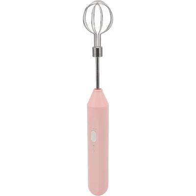 HEAT Batteur Électrique À Main À Trois Vitesses, Mousseur À Lait Portable À Piles Pour La Pâtisserie Maison, Rose - Publicité HEAT Batteur Électrique À Main À Trois Vitesses, Mousseur À Lait Portable À Piles Pour La Pâtisserie Maison, Rose - Publicité