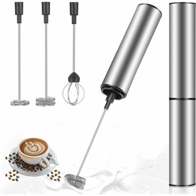 OEM Mousseur À Lait Électrique, Mousseur De Lait Rechargeable Usb, Mini Batteur , Mélangeur Acier Inoxydable Pour Café Crème Cappuccino-dou - Publicité OEM Mousseur À Lait Électrique, Mousseur De Lait Rechargeable Usb, Mini Batteur , Mélangeur Acier Inoxydable Pour Café Crème Cappuccino-dou - Publicité