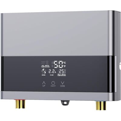 OEM Chauffe-eau Électrique 220v 6000w Sans Réservoir, Petit Chauffe-eau Instantané Avec Écran Numérique, Économique, Pour Cuisine Salle De Bain Lavage - Argent - Publicité OEM Chauffe-eau Électrique 220v 6000w Sans Réservoir, Petit Chauffe-eau Instantané Avec Écran Numérique, Économique, Pour Cuisine Salle De Bain Lavage - Argent - Publicité