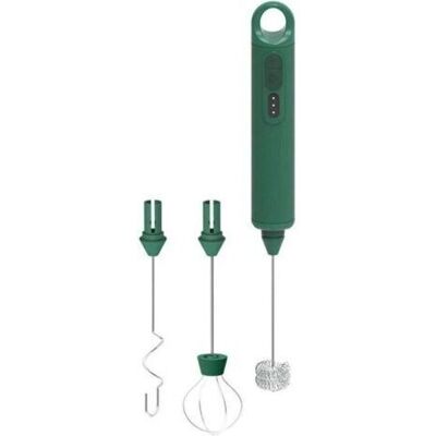 SANS MARQUE Mousseur À Lait Électrique Portatif Avec 3 Têtes De Mélange Interchangeables - 3 Vitesses - Entièrement Automatique Pour Lait, Café, Latte, Chocolat Chaud - Vert - Publicité SANS MARQUE Mousseur À Lait Électrique Portatif Avec 3 Têtes De Mélange Interchangeables - 3 Vitesses - Entièrement Automatique Pour Lait, Café, Latte, Chocolat Chaud - Vert - Publicité
