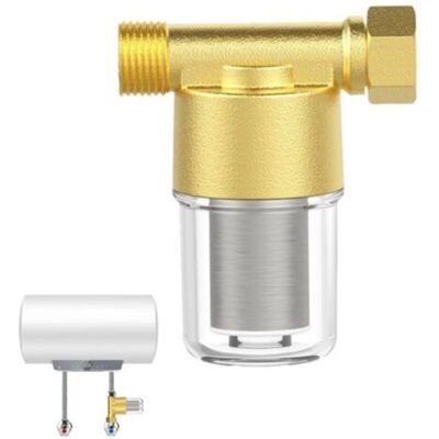 Ecleanfy-filtre À Eau 1/2" Pour Robinet, Pré-filtre À Eau, Préfiltre Pour Système D'Eau De 3/4" Avec Élément Filtrant, Filtre De Pompe À Eau, Convient Aux Pommes De Douche, Chauffe-eau, Purificateurs - Publicité Ecleanfy-filtre À Eau 1/2" Pour Robinet, Pré-filtre À Eau, Préfiltre Pour Système D'Eau De 3/4" Avec Élément Filtrant, Filtre De Pompe À Eau, Convient Aux Pommes De Douche, Chauffe-eau, Purificateurs - Publicité