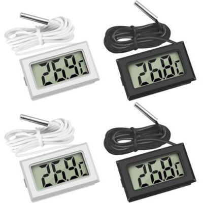 OEM Thermomètre Numérique Avec Sonde Externe Imperméable Pour Réfrigérateur Congélateur Aquarium 4 Pièces - Publicité OEM Thermomètre Numérique Avec Sonde Externe Imperméable Pour Réfrigérateur Congélateur Aquarium 4 Pièces - Publicité