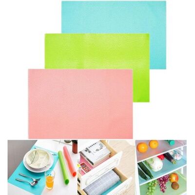 SCORPIO 3 Pièces Tapis De Frigo Anti-dérapant Réfrigérateur, Lavable Diy Placard Tapis De Chaussures Tapis De Table Tapis De Tiroir Tapis Avec 3 Couleurs - Publicité SCORPIO 3 Pièces Tapis De Frigo Anti-dérapant Réfrigérateur, Lavable Diy Placard Tapis De Chaussures Tapis De Table Tapis De Tiroir Tapis Avec 3 Couleurs - Publicité
