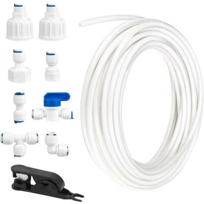 SCORPIO Kit De Raccordement D'Eau Pour Réfrigérateur De 15m, Tuyau D'Alimentation En Eau Tube De Filtre Pièces Et Accessoires, Matériau Pom Tuyau Frigo Alimentation En Eau Pour Réfrigérateurs,aquarium(1/4") - Publicité SCORPIO Kit De Raccordement D'Eau Pour Réfrigérateur De 15m, Tuyau D'Alimentation En Eau Tube De Filtre Pièces Et Accessoires, Matériau Pom Tuyau Frigo Alimentation En Eau Pour Réfrigérateurs,aquarium(1/4") - Publicité