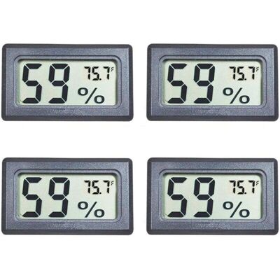 Vision Lot De 4 Mini-hygromètres Numériques Avec Écran Lcd, Température Et Humidité (°f) Pour Aquarium, Serre, Jardin, Cave, Réfrigérateur Et Placard - Publicité Vision Lot De 4 Mini-hygromètres Numériques Avec Écran Lcd, Température Et Humidité (°f) Pour Aquarium, Serre, Jardin, Cave, Réfrigérateur Et Placard - Publicité