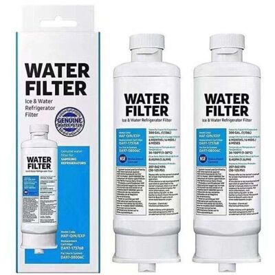 OEM Lot De 2 Filtres À Eau Compatibles Pour Réfrigérateur Samsung Da97-17376b (haf-qin/exp). Pièces Détachées - Publicité OEM Lot De 2 Filtres À Eau Compatibles Pour Réfrigérateur Samsung Da97-17376b (haf-qin/exp). Pièces Détachées - Publicité