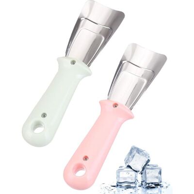 Vision Grattoir À Glace Pour 2 Compartiments Réfrigérateur Et Congélateur, Poignée Ergonomique (vert/rose) - Publicité Vision Grattoir À Glace Pour 2 Compartiments Réfrigérateur Et Congélateur, Poignée Ergonomique (vert/rose) - Publicité
