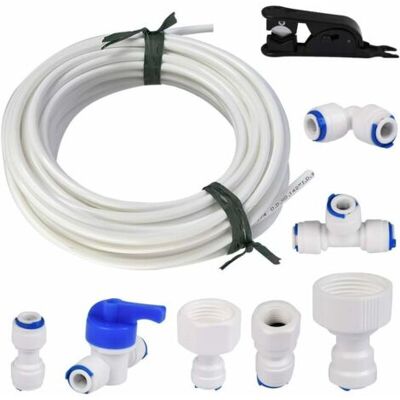 SCORPIO 15 Mètres Tuyau D'Alimentation En Eau Universel, Kit De Connecteur De Tuyau De Réfrigérateur 1/4 ", Tube De Filtre, Pièces Et Accessoires Pour Réfrigérateurs Européen /frigo Americain - Publicité SCORPIO 15 Mètres Tuyau D'Alimentation En Eau Universel, Kit De Connecteur De Tuyau De Réfrigérateur 1/4 ", Tube De Filtre, Pièces Et Accessoires Pour Réfrigérateurs Européen /frigo Americain - Publicité