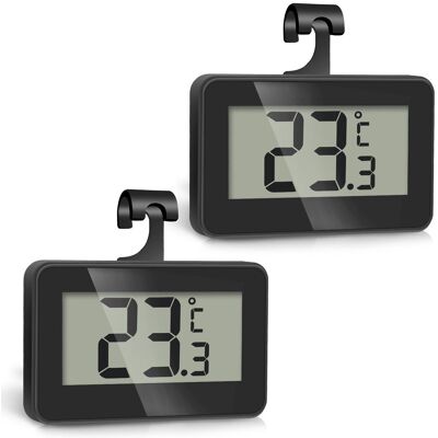 OEM Thermomètre Frigo Digital Lcd – Mini Thermomètre Numérique Avec Crochet Pour Réfrigérateur, Congélateur Et Cuisine – Lot De 2 - Publicité OEM Thermomètre Frigo Digital Lcd – Mini Thermomètre Numérique Avec Crochet Pour Réfrigérateur, Congélateur Et Cuisine – Lot De 2 - Publicité