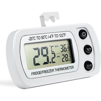 SCORPIO Thermomètre Pour Réfrigérateur, Thermomètre Numérique Pour Congélateur Avec Crochet, Écran Lcd Facile À Lire - Publicité SCORPIO Thermomètre Pour Réfrigérateur, Thermomètre Numérique Pour Congélateur Avec Crochet, Écran Lcd Facile À Lire - Publicité