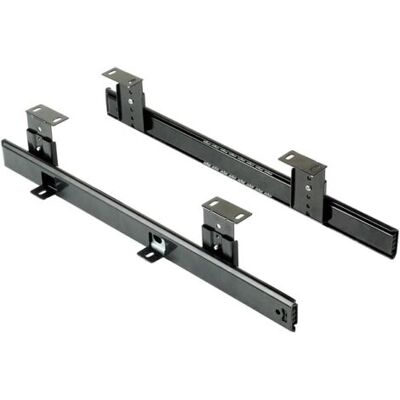 SCORPIO Glissières À Roulement À Billes Pour Tiroir – Acier Zingué Noir – Kit De Glissières Réglables Pour Clavier – 35.9 Cm X 7 Cm - Publicité SCORPIO Glissières À Roulement À Billes Pour Tiroir – Acier Zingué Noir – Kit De Glissières Réglables Pour Clavier – 35.9 Cm X 7 Cm - Publicité