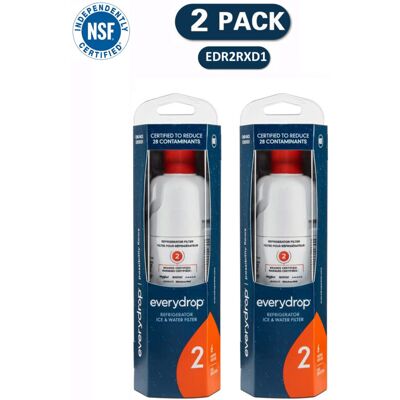 Ackerman– Lot De 2 Filtres À Eau Pour Réfrigérateur – Réduction 99 % Du Plomb – Compatible Whirlpool Et Autres Modèles – Installation Facile Sans Outils - Edr2rxd1 - Publicité Ackerman– Lot De 2 Filtres À Eau Pour Réfrigérateur – Réduction 99 % Du Plomb – Compatible Whirlpool Et Autres Modèles – Installation Facile Sans Outils - Edr2rxd1 - Publicité
