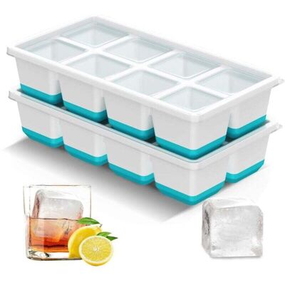 Scotch Bacs À Glaçons, Lot De 2 Grands Bacs À Glaçons Réutilisables, Bacs À Glaçons Pour Congélateur Avec Couvercles, Bacs À Glaçons Pour Enfants - Publicité Scotch Bacs À Glaçons, Lot De 2 Grands Bacs À Glaçons Réutilisables, Bacs À Glaçons Pour Congélateur Avec Couvercles, Bacs À Glaçons Pour Enfants - Publicité