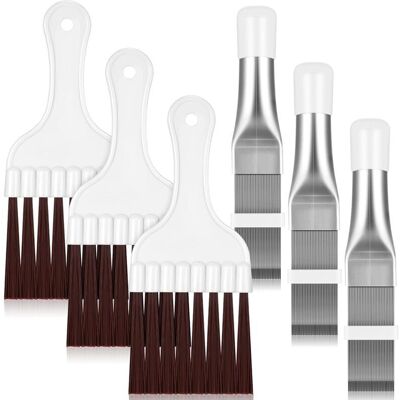 BRAST Peigne À Ailettes De Condenseur De Climatiseur, Brosse De Nettoyage D'Ailettes Nettoyeur D'Ailettes De Climatiseur Fouet De Nettoyage De Bobine De Réfrigérateur Brosse À Ailettes Métalliques Outil De - Publicité BRAST Peigne À Ailettes De Condenseur De Climatiseur, Brosse De Nettoyage D'Ailettes Nettoyeur D'Ailettes De Climatiseur Fouet De Nettoyage De Bobine De Réfrigérateur Brosse À Ailettes Métalliques Outil De - Publicité