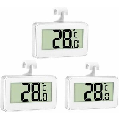 BRAST 3x Thermomètre De Réfrigérateur - Thermomètre Numérique Congélateur - Thermomètre Refrigerateur Chambre - Thermomètre Congélateur Imperméable - Écran Lcd - Avec Crochet Pour Lecture De Température - Publicité BRAST 3x Thermomètre De Réfrigérateur - Thermomètre Numérique Congélateur - Thermomètre Refrigerateur Chambre - Thermomètre Congélateur Imperméable - Écran Lcd - Avec Crochet Pour Lecture De Température - Publicité