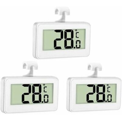 SCORPIO 3x Thermomètre De Réfrigérateur - Thermomètre Numérique Congélateur - Thermomètre Refrigerateur Chambre - Thermomètre Congélateur Imperméable - Écran Lcd - Avec Crochet Pour Lecture De Température - Publicité SCORPIO 3x Thermomètre De Réfrigérateur - Thermomètre Numérique Congélateur - Thermomètre Refrigerateur Chambre - Thermomètre Congélateur Imperméable - Écran Lcd - Avec Crochet Pour Lecture De Température - Publicité