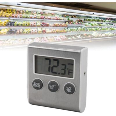 OEM Thermomètre Numérique Pour Réfrigérateur, Fonction De Mémoire, Alarme, Petit Aimant, Thermomètre De Congélateur Pour Laboratoire, Blanc - Publicité OEM Thermomètre Numérique Pour Réfrigérateur, Fonction De Mémoire, Alarme, Petit Aimant, Thermomètre De Congélateur Pour Laboratoire, Blanc - Publicité