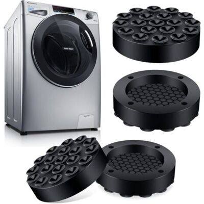 SCORPIO Tapis Anti Vibration Machine A Laver Universel Universel, 4 Pièces Tampon En Silicone Tapis Machine À Laver Anti Vibration Pour Machines À Laver, Séchoir, Réfrigérateur, Tableau - Publicité SCORPIO Tapis Anti Vibration Machine A Laver Universel Universel, 4 Pièces Tampon En Silicone Tapis Machine À Laver Anti Vibration Pour Machines À Laver, Séchoir, Réfrigérateur, Tableau - Publicité