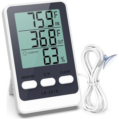 Vision Thermomètre Pour Réfrigérateur Et Congélateur – Moniteur De Température Et D'Humidité Avec Sonde Étanche – Pour Aquariums - Publicité Vision Thermomètre Pour Réfrigérateur Et Congélateur – Moniteur De Température Et D'Humidité Avec Sonde Étanche – Pour Aquariums - Publicité