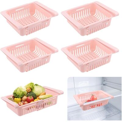 OEM 4 Pièces Boite De Rangement Frigo, Organisateur Frigo Escamotable, Rangement Frigo Rétractable, Accessoires Frigo Organiseur Pour Cuisine, Armoires, Congélateur, Garde-manger (rose) - Publicité OEM 4 Pièces Boite De Rangement Frigo, Organisateur Frigo Escamotable, Rangement Frigo Rétractable, Accessoires Frigo Organiseur Pour Cuisine, Armoires, Congélateur, Garde-manger (rose) - Publicité