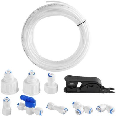 SCORPIO Tuyau D'Alimentation En Eau, Kit De Connecteurs De Réfrigérateur Universel Set De Raccordement Eau Tuyau Eau Réfrigérateur Tube De Filtre Pour Réfrigérateurs Européen/frigo Americain (15m) - Publicité SCORPIO Tuyau D'Alimentation En Eau, Kit De Connecteurs De Réfrigérateur Universel Set De Raccordement Eau Tuyau Eau Réfrigérateur Tube De Filtre Pour Réfrigérateurs Européen/frigo Americain (15m) - Publicité