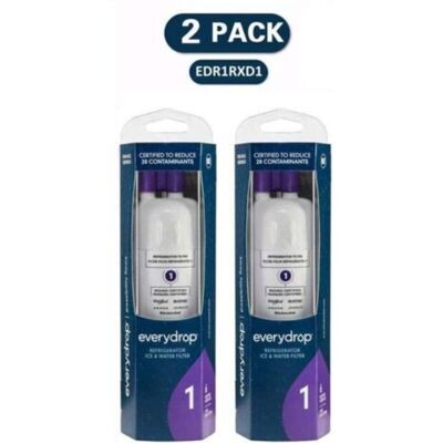 BRAST Lot De 2 Filtres Pour Réfrigérateur À Eau Glacée , Edr1rxd1, Violet - Publicité BRAST Lot De 2 Filtres Pour Réfrigérateur À Eau Glacée , Edr1rxd1, Violet - Publicité