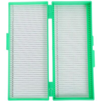 LISATR Boîte À Lames De Microscope, Boîte De Rangement Pour Lames De Verre, Conteneur Pour Lames De Microscope De Laboratoire-19.8x9.3cm-green - Publicité LISATR Boîte À Lames De Microscope, Boîte De Rangement Pour Lames De Verre, Conteneur Pour Lames De Microscope De Laboratoire-19.8x9.3cm-green - Publicité