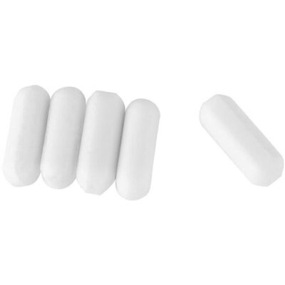 OEM Lot De 5 Agitateurs Magnétiques En Ptfe Blanc De Type C Pour Laboratoire. Publicité OEM Lot De 5 Agitateurs Magnétiques En Ptfe Blanc De Type C Pour Laboratoire. Publicité