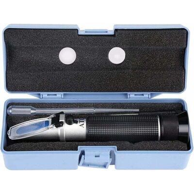 OEM Réfractomètre Professionnel. Réfractomètre De Test D'Alcool Portable 0-80%. Instrument De Mesure De Compteur De Testeur De Vin - Publicité OEM Réfractomètre Professionnel. Réfractomètre De Test D'Alcool Portable 0-80%. Instrument De Mesure De Compteur De Testeur De Vin - Publicité
