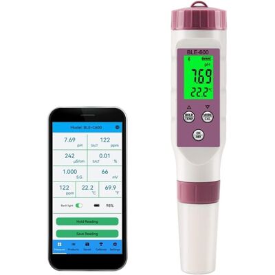 OEM Spectrophotomètre 7 En 1 – Testeur De Qualité De L'Eau – Ph, Tds, Ec, Orp, Salinité, Température – Affichage Lcd Rétroéclairé - Publicité OEM Spectrophotomètre 7 En 1 – Testeur De Qualité De L'Eau – Ph, Tds, Ec, Orp, Salinité, Température – Affichage Lcd Rétroéclairé - Publicité