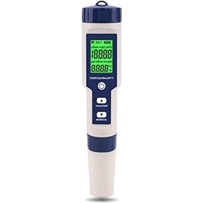 OEM Testeur De Qualité De L'Eau Numérique 5 En 1 – Ph, Tds, Ec, Salinité, Température – Léger Et Portable Pour Laboratoire Et Jardin - Publicité OEM Testeur De Qualité De L'Eau Numérique 5 En 1 – Ph, Tds, Ec, Salinité, Température – Léger Et Portable Pour Laboratoire Et Jardin - Publicité