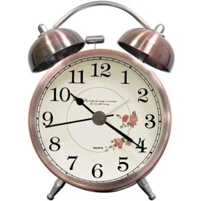 OEM Cloche Classique, Reveil Matin Vintretro Silencieux, Réveil Analogique Lumineux Pour Enfant Adulte, Cuivre - Publicité OEM Cloche Classique, Reveil Matin Vintretro Silencieux, Réveil Analogique Lumineux Pour Enfant Adulte, Cuivre - Publicité