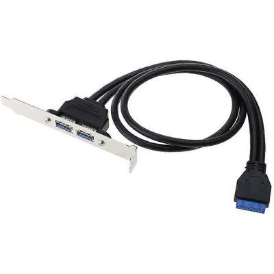 FLAMMKRAFT Câble De Déflecteur 5 Gbit/s 20 Broches Vers Double Usb 3.0 Pour Carte Mère Pc, Compatible Avec Les Panneaux À Vis. Publicité FLAMMKRAFT Câble De Déflecteur 5 Gbit/s 20 Broches Vers Double Usb 3.0 Pour Carte Mère Pc, Compatible Avec Les Panneaux À Vis. Publicité