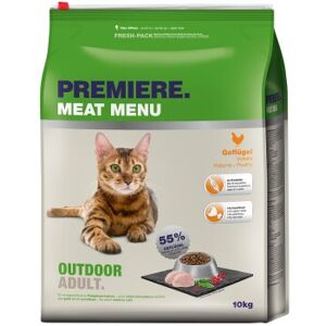 Premiere Meat Menu Outdoor Nourriture pour Chat - 10KG - Publicité Premiere Meat Menu Outdoor Nourriture pour Chat - 10KG - Publicité