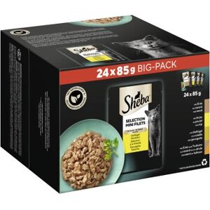 Sheba Mini Filets Nourriture Humide Chat, Pack Mixte, Volaille en Sauce - Publicité Sheba Mini Filets Nourriture Humide Chat, Pack Mixte, Volaille en Sauce - Publicité