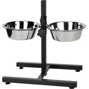 AniOne Support double gamelle en acier inoxydable 700 ml - Publicité AniOne Support double gamelle en acier inoxydable 700 ml - Publicité