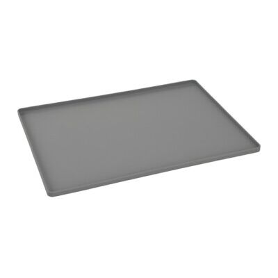 Sous-tapis AniOne pour nourriture pour animaux - Gris - Antidérapant, Lavable au lave-vaisselle, Bord surélevé - Publicité Sous-tapis AniOne pour nourriture pour animaux - Gris - Antidérapant, Lavable au lave-vaisselle, Bord surélevé - Publicité