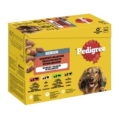 Nourriture humide Pedigree Senior pour chien - Pack varié en gelée - Publicité Nourriture humide Pedigree Senior pour chien - Pack varié en gelée - Publicité